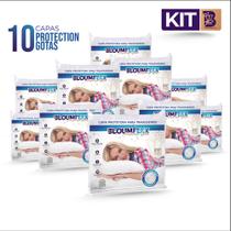Kit 10 Capas Para Travesseiros Protéction Gotas - BloumFlex Kit 10 Capas Para Travesseiros Protéction Gotas - BloumFlex