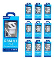 Kit 10 Carregadores Smart 5.1a 2 Usb Tipo C Atacado Kit 10 Carregadores Smart 5.1a 2 Usb Tipo C Atacado