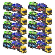 Kit 10 Carreta Cegonheira Caminhão Brinquedo Cegonha Carrinho