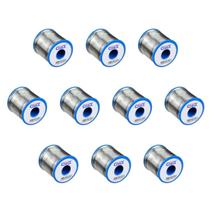 Kit 10 Carretéis de Solda em Fio 60x40 Estanho/Chumbo Fusão 198C 1,0mm 500g Cada Cobix