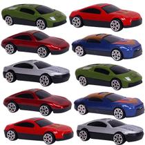 Kit 10 Carrinhos Miniatura Esportivos Escala 1:64 Sortidos - Castela