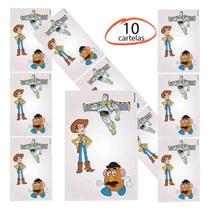Kit 10 Cartelas Adesivos de Parede Toy Story Disney Gedex