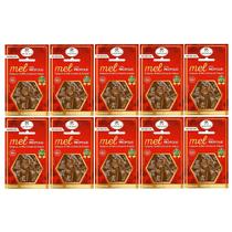 Kit 10 Cartelas Mel Com Própolis Sachê 40g Apis Vida