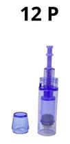Kit 10 Cartuchos De 12 Agulhas Dr Pen Com Tampa A1 M5 M7 A6