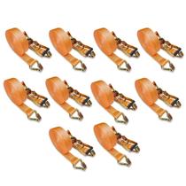 Kit 10 Catraca E Cinta 10m 45mm Gancho J 5 Ton Caminhão Kit 10 Catraca E Cinta 10m 45mm Gancho J 5 Ton Caminhão