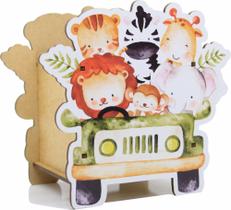 Kit 10 Centro De Mesa Cachepo Safari Mdf Aniversario Enfeite Kit 10 Centro De Mesa Cachepo Safari Mdf Aniversario Enfeite