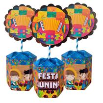 Kit 10 Centro De Mesa Decorativa Para Arraiá Festa Junina