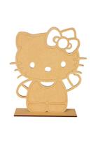Kit 10 Centro De Mesa Festa E Decoração Hello Kitty em Mdf Crú