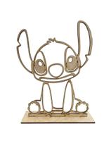 Kit 10 Centro De Mesa Para Festa E Decoração Stitch em Mdf Crú - Dr Decorações
