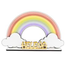 Kit 10 Centros de Mesa Arco Iris Candy Color Personalizado