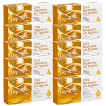 Kit 10 Cera Quente Depilatória Profissional Natural Mel Depilflax Barra 1Kg Grande Kit 10 Cera Quente Depilatória Profissional Natural Mel Depilflax Barra 1Kg Grande