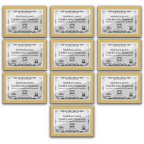 Kit 10 Certificados Diplomas A4 com Tela de Acetato e MDF