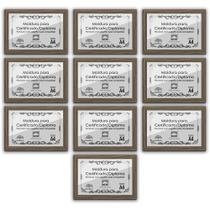 Kit 10 Certificados Diplomas A4 Com Tela De Acetato E Mdf Titulos Moldura Madeira Kit 10 Certificados Diplomas A4 Com Tela De Acetato E Mdf Titulos Moldura Madeira