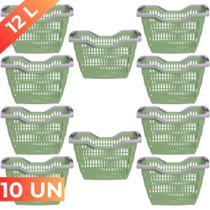 Kit 10 Cesta Cestinha Plastica Supermercado Mercado Usual Kit 10 Cesta Cestinha Plastica Supermercado Mercado Usual