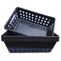 Kit 10 Cestinhas Organizadoras Plásticos 1400ml Cestos Multiuso