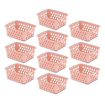 Kit 10 Cesto Organizador Multiuso Decorativo Pequeno p/ Gaveta Armário 16x13 cm