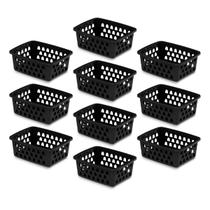 Kit 10 Cesto Organizador Multiuso Decorativo Pequeno p/ Gaveta Armário 16x13 cm