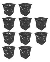 Kit 10 Cestos Organizador Multiuso Diferentes Cores Uninjet