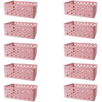 Kit 10 Cestos Organizadores Decorativos Multiuso P Rose Kit 10 Cestos Organizadores Decorativos Multiuso P Rose