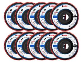 Kit 10 Cgw Disco Flap Nylon 115 X 22.23 GR40 T-27 ECO BLACK