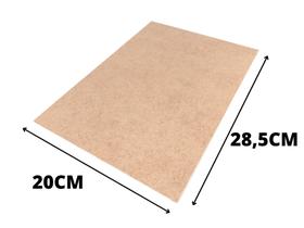 Kit 10 Chapas de MDF Cru 3mm - 20cm x 28,5cm x 3mm - Placa Decoração, Chapa para Adesivo Sublimação Kit 10 Chapas de MDF Cru 3mm - 20cm x 28,5cm x 3mm - Placa Decoração, Chapa para Adesivo Sublimação