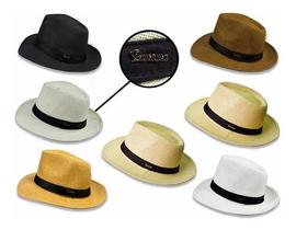 Kit 10 Chapéu Moda Panamá Aba Larga Casual Praia Masculino Kit 10 Chapéu Moda Panamá Aba Larga Casual Praia Masculino