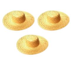 Kit 10 Chapéus De Palha Festa Junina Caipira Adulto