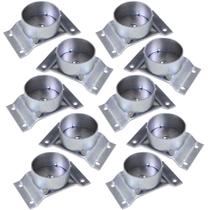 Kit 10 Chapinhas Chapa Elevada com Tubo Fixação Pés Palito Rosca 5/16 Zincada G59 Kit 10 Chapinhas Chapa Elevada com Tubo Fixação Pés Palito Rosca 5/16 Zincada G59