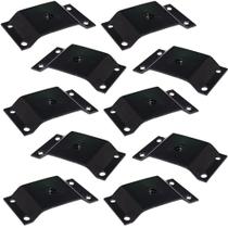 Kit 10 Chapinhas Chapa Elevada Fixação Pés Palito Rosca 5/16 Preto G59 Kit 10 Chapinhas Chapa Elevada Fixação Pés Palito Rosca 5/16 Preto G59