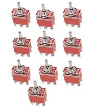 Kit 10 chave 3 posicoes 1322 bipolar 6 polos stark