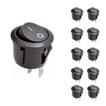 Kit 10 Chave-gangorra ON-OFF KDC1/106 Preta s/ led 2 pinos Kit 10 Chave-gangorra ON-OFF KDC1/106 Preta s/ led 2 pinos