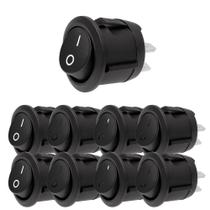 Kit 10 chave gangorra preta on/off 2polos 6a/250v Kit 10 chave gangorra preta on/off 2polos 6a/250v