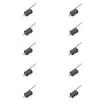 Kit 10 Chave Micro Switch Fim Curso 16a C/ Haste 60mm