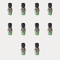 Kit 10 Chave Pushbutton Normalmente Aberto NA 18531 MarGirius Voltagem:Bivolt