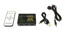 Kit 10 Chave Seletora Switch Hdmi 5x1 4k Nfe Atacado