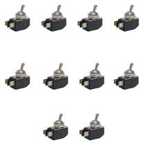 Kit 10 Chave Tic Tac Alavanca Metal Int Unip. 6A MarGirius Atuador:Alavanca