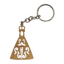 Kit 10 Chaveiro Nossa Senhora Aparecida Com Argola 3,3x5cm Mdf Madeira