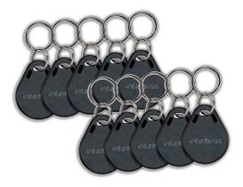 Kit 10 Chaveiro Prox 125khz Tag Rfid Intelbras Automatiza