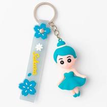 Kit 10 Chaveiro Silicone Emborrachado 3D Sakura Bailarina