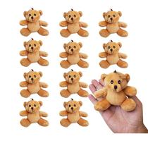 Kit 10 Chaveiro Ursinho de Pelúcia Urso Mimo Lembrancinha