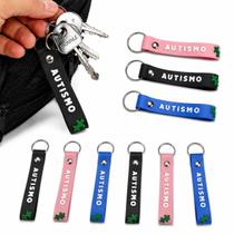 Kit 10 Chaveiros Autismo Emborrachado Cores Sortidas Com Argola Metálica Para Mochila Bolsa e Chaves Kit 10 Chaveiros Autismo Emborrachado Cores Sortidas Com Argola Metálica Para Mochila Bolsa e Chaves