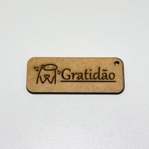 Kit 10 chaveiros Gratidão em MDF Kit 10 chaveiros Gratidão em MDF