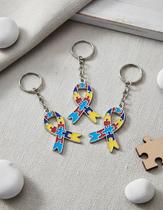 Kit 10 Chaveiros Para Lembrancinha Autismo Em Metal