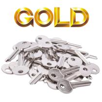 Kit 10 Chaves 1030 Yale GOLD Latão para Chaveiro Profissional