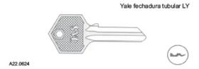 Kit 10 Chaves Yale JAS 710.2 Latão para Chaveiro Kit 10 Chaves Yale JAS 710.2 Latão para Chaveiro