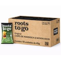Kit 10 Chips de Mandioca e Batata-Doce ROOTS TO GO 45g Kit 10 Chips de Mandioca e Batata-Doce ROOTS TO GO 45g