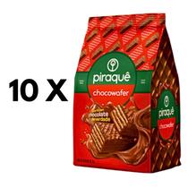 Kit 10 Choco Wafer Bis PIRAQUÊ 63G Cada