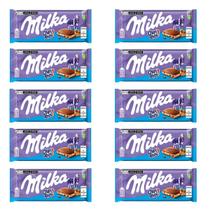 Kit 10 Chocolate Milka - Chips Ahoy Ou Lu