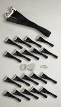 Kit 10 Cintas Gancho Rabicho Lona Sider 70cm