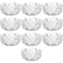 Kit 10 Cinzeiros de Cristal de Chumbo Bonitos para Hotéis Restaurantes Bowls Diamond Lyor